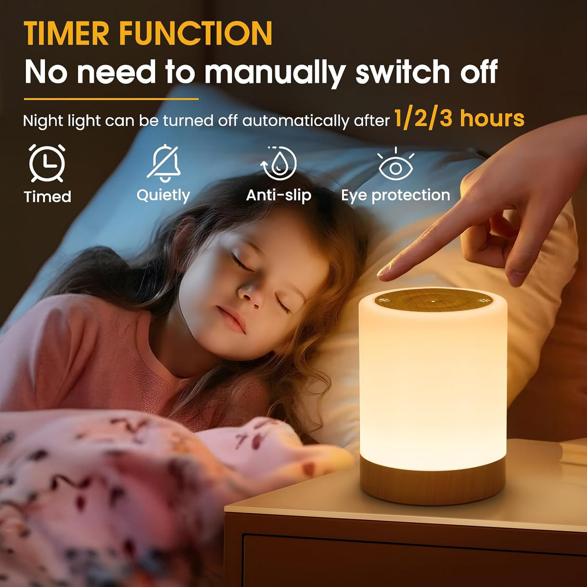 Lumitierra Eco — RGB Rechargeable Table Lamp with 5 Modes