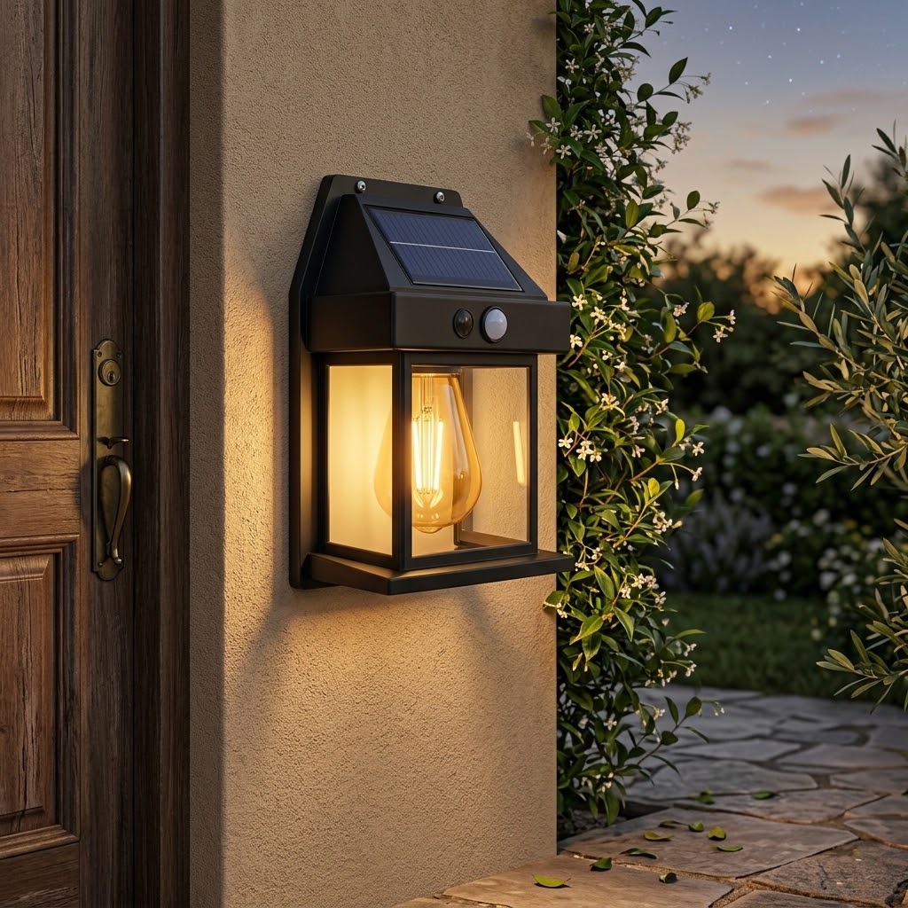 Lumitierra Onice — Solar Outdoor Wall Light