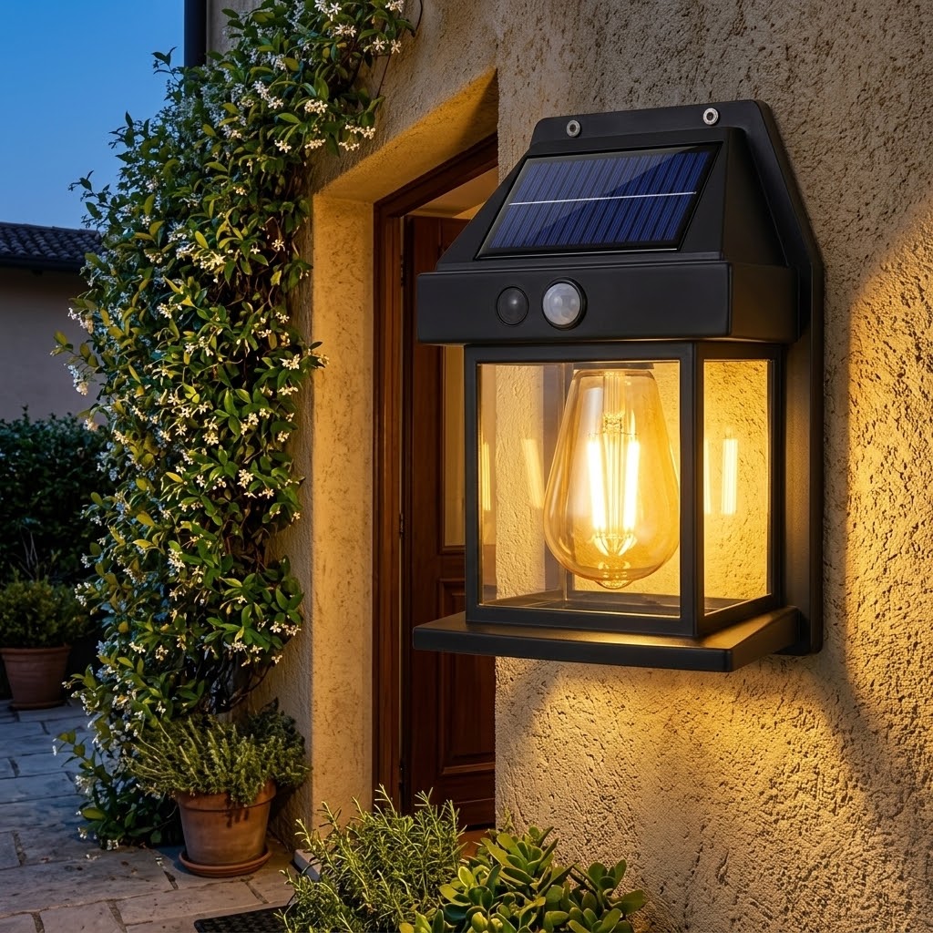 Lumitierra Onice — Solar Outdoor Wall Light