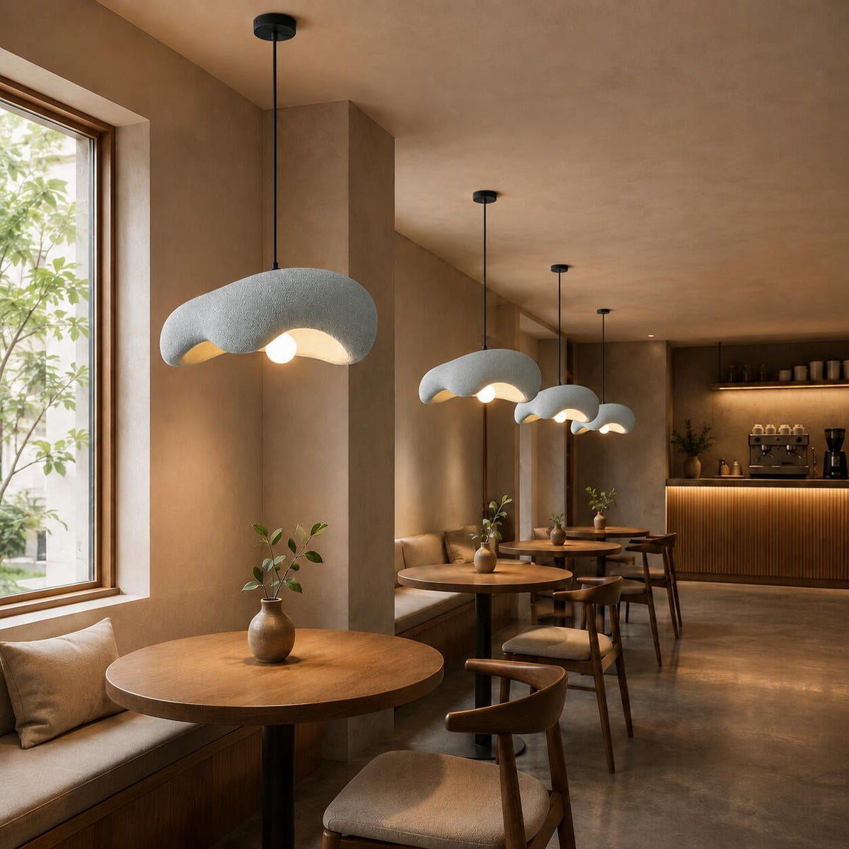 Lumitierra Roble — Wabi-Sabi E27 Pendant Lamp