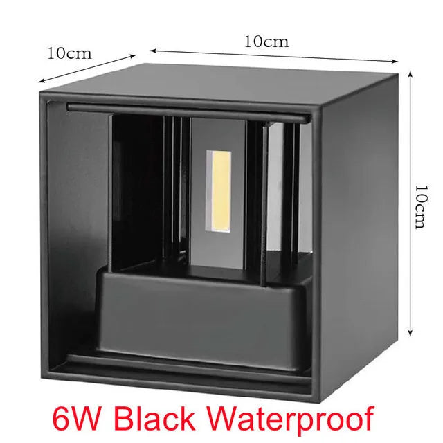 Lumitierra Delta — 12W IP65 Adjustable LED Wall Sconce