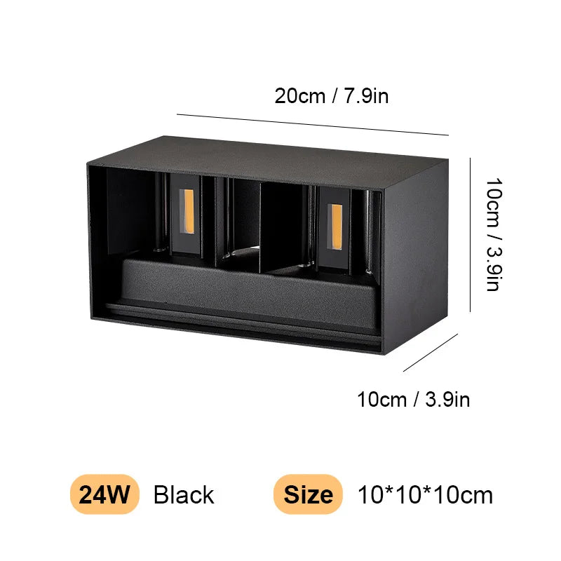 Lumitierra Aura, aplique LED Exterior IP65 12W/24W (vista 8)