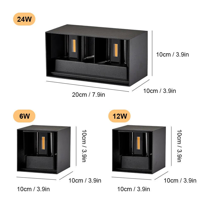 Lumitierra Aura, aplique LED Exterior IP65 12W/24W (vista 4)