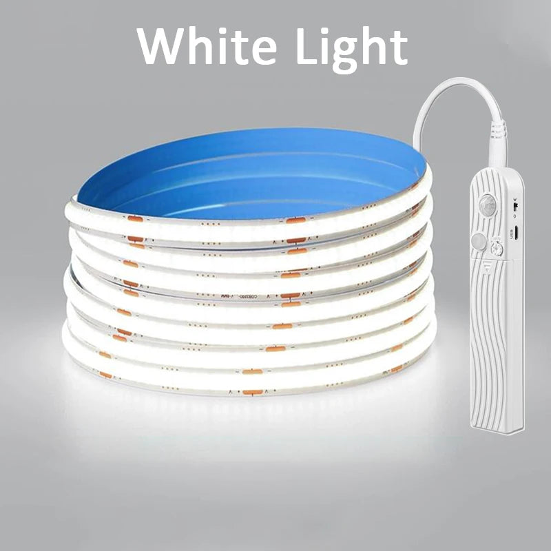 Lumitierra Vena — Battery-Powered COB LED Strip with Motion Sensor