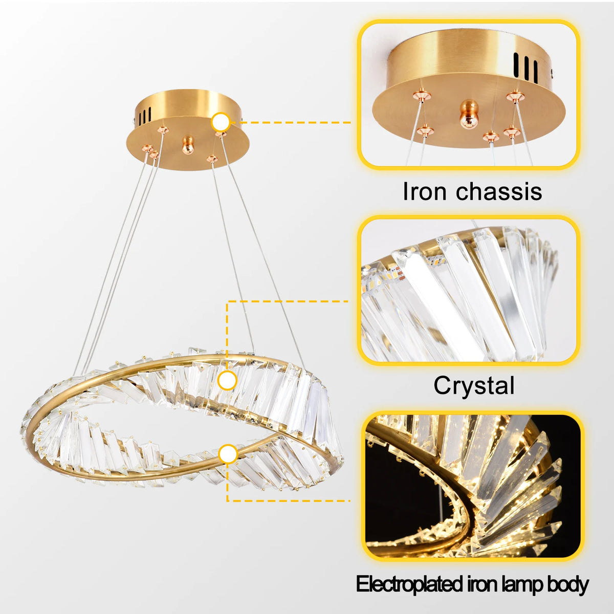 Lumitierra Selene, lámpara Colgante de Anillo LED (vista 4)