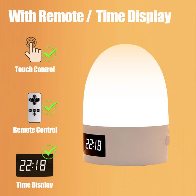 Lumitierra Nana — 3-Tone Rechargeable Touch Night Light