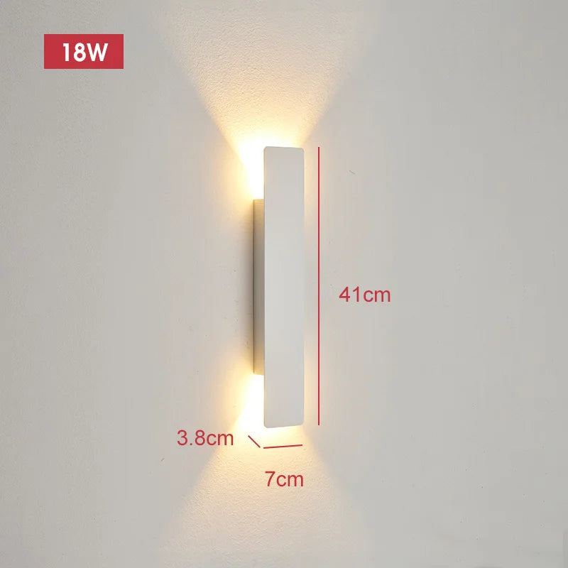Lumitierra Section — 18W Aluminum Linear Outdoor Wall Light