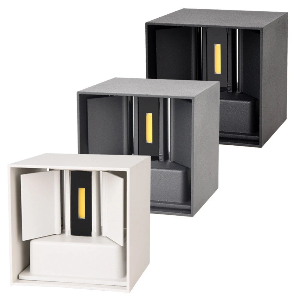 Lumitierra Delta — 12W IP65 Adjustable LED Wall Sconce