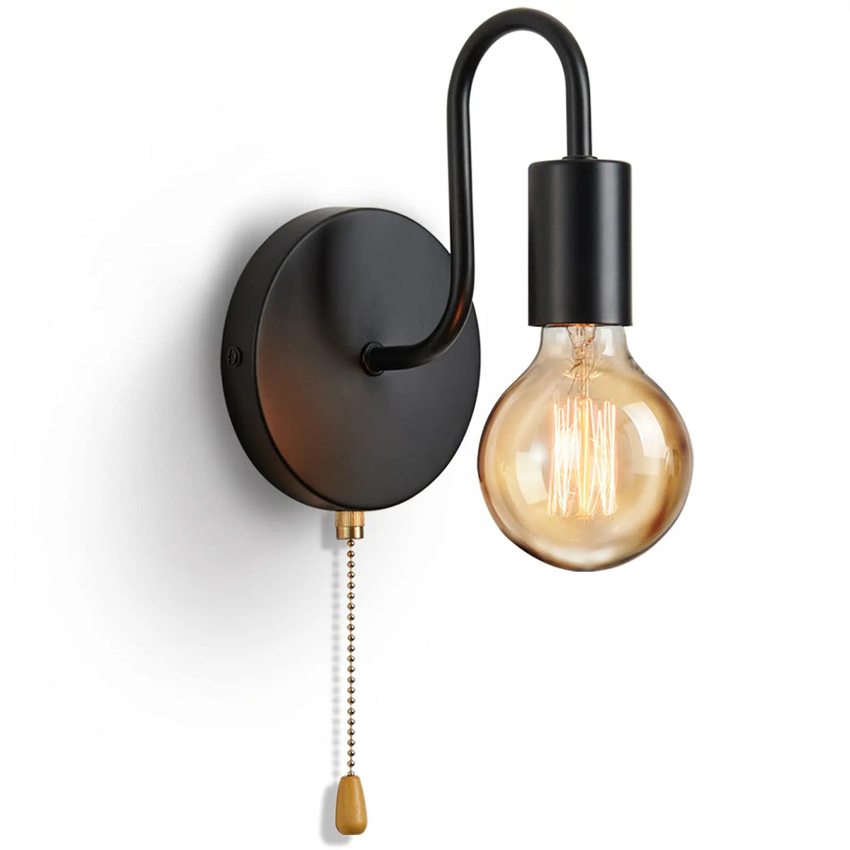 Lumitierra Ébano — E27 Iron Industrial Wall Sconce