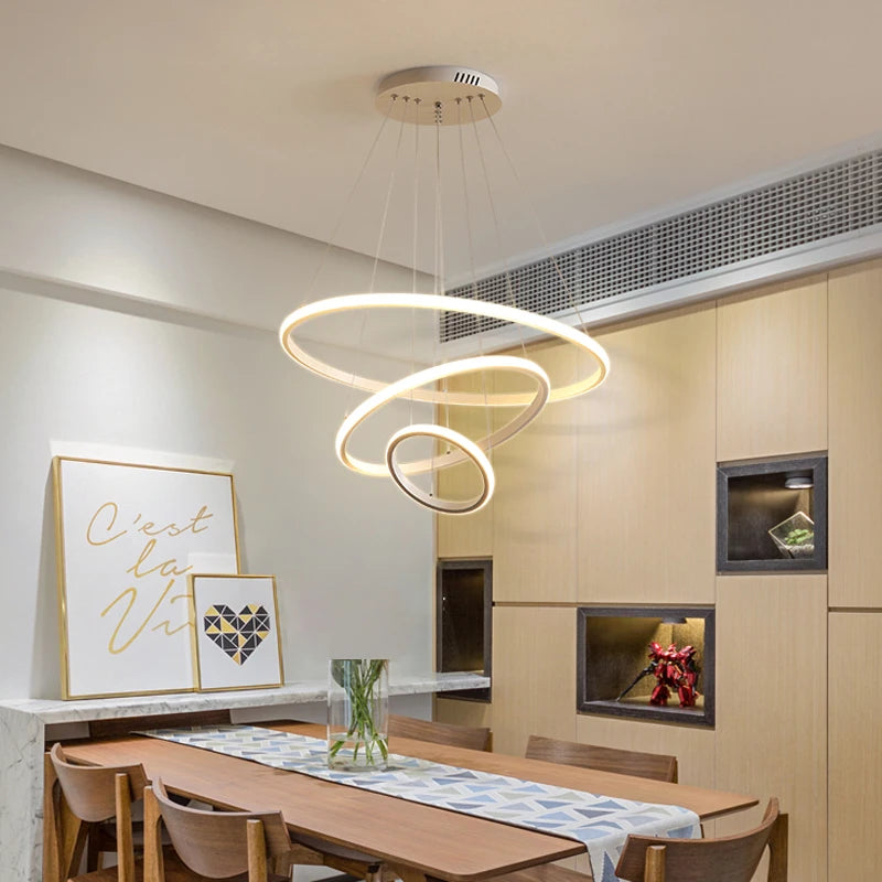 Lumitierra Marea, candelabro Colgante Circular LED