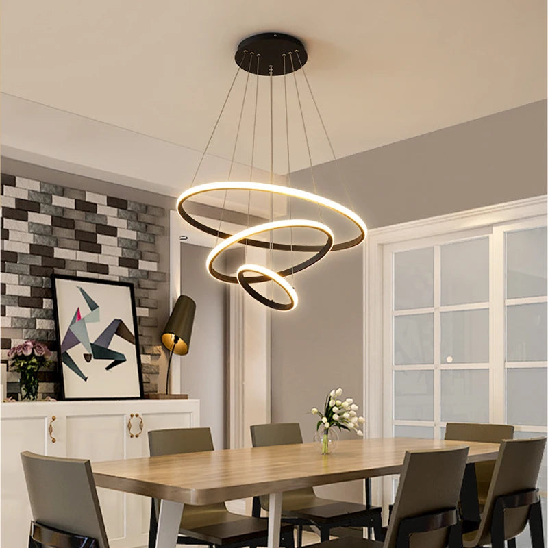Lumitierra Marea, candelabro Colgante Circular LED (vista 5)