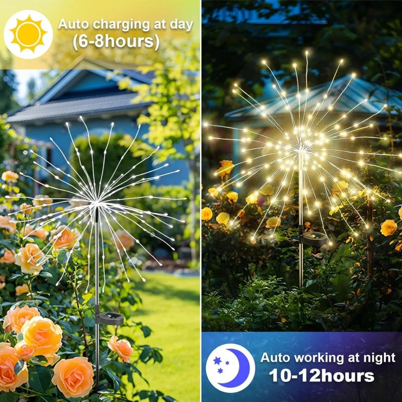 Lumitierra Chispa — 200-LED Copper Wire Solar String Light