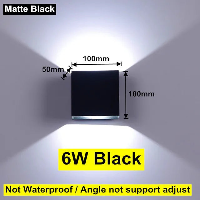 Lumitierra Delta — 12W IP65 Adjustable LED Wall Sconce