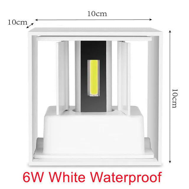 Lumitierra Delta — 12W IP65 Adjustable LED Wall Sconce