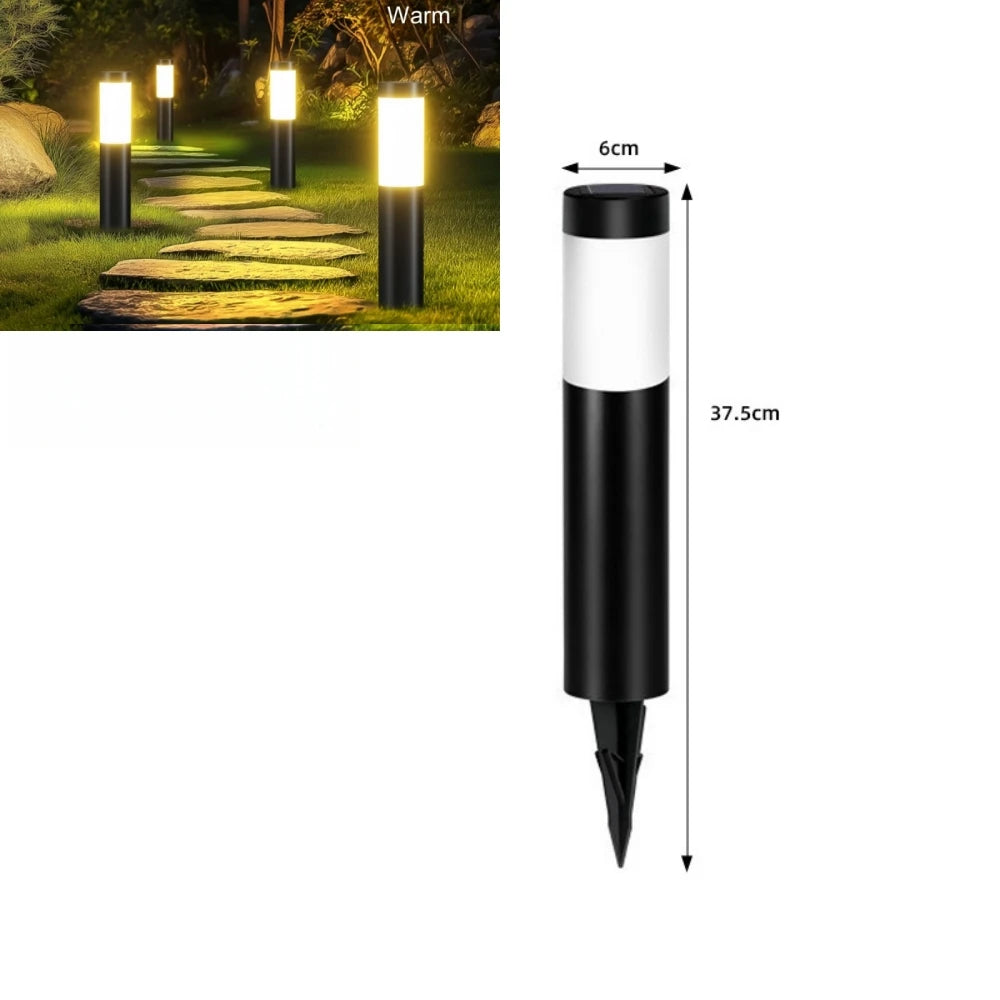 Saline Earth Light — Solar Stainless Steel Beacon