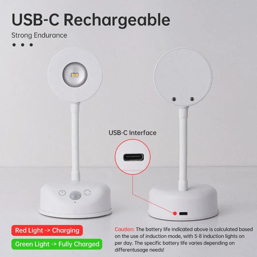 Lumitierra Musgo — USB Night Light with Motion Sensor