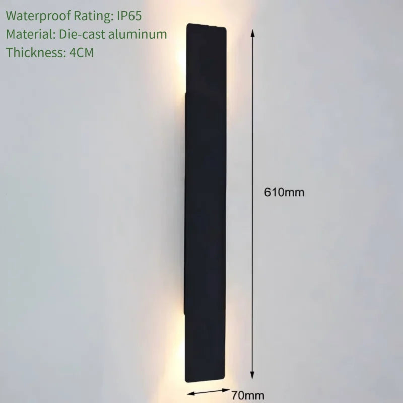 Lumitierra Arena — Rectangular IP65 Wall Light for Facades and Terraces