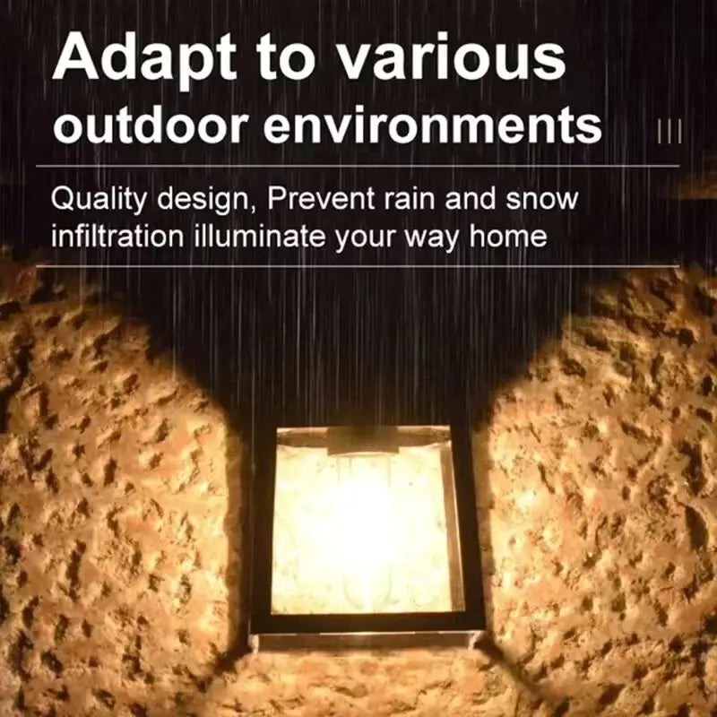 Lumitierra Onyx — Outdoor Solar Wall Sconce