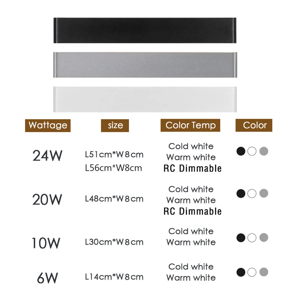 Lumitierra Calma — Dimmable LED Wall Sconce