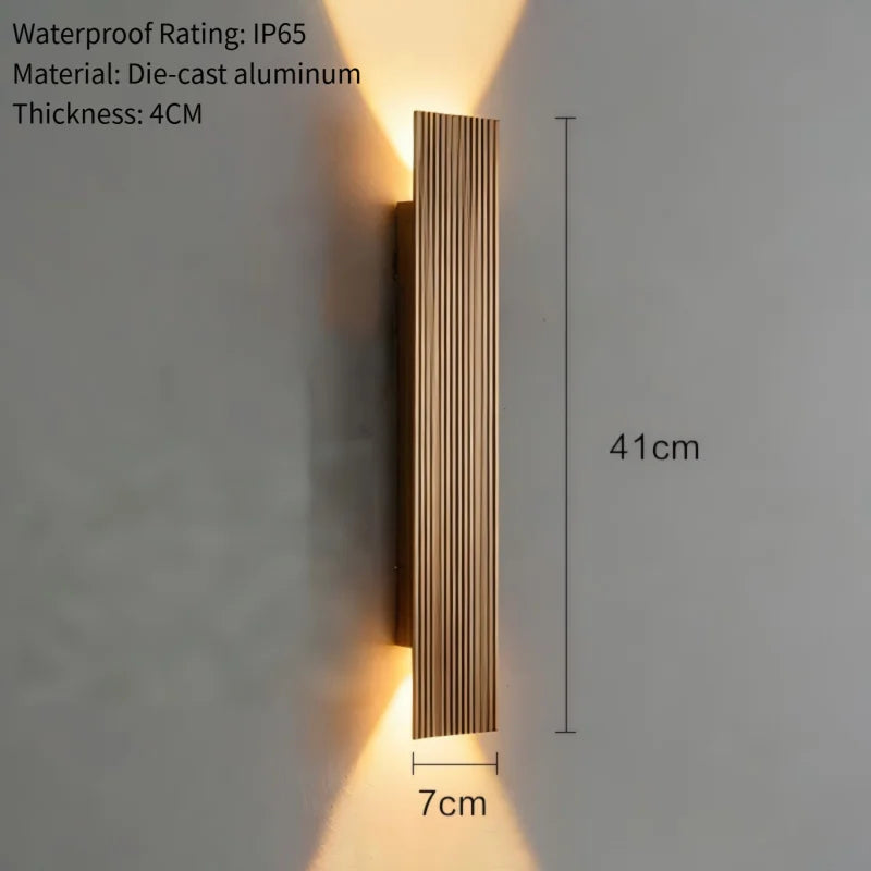 Lumitierra Arena — Rectangular IP65 Wall Light for Facades and Terraces