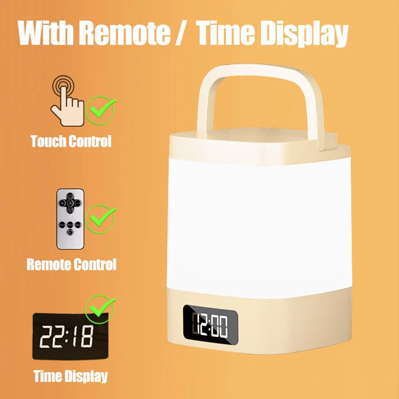 Lumitierra Nana — Rechargeable Touch Night Light, 3 Tones