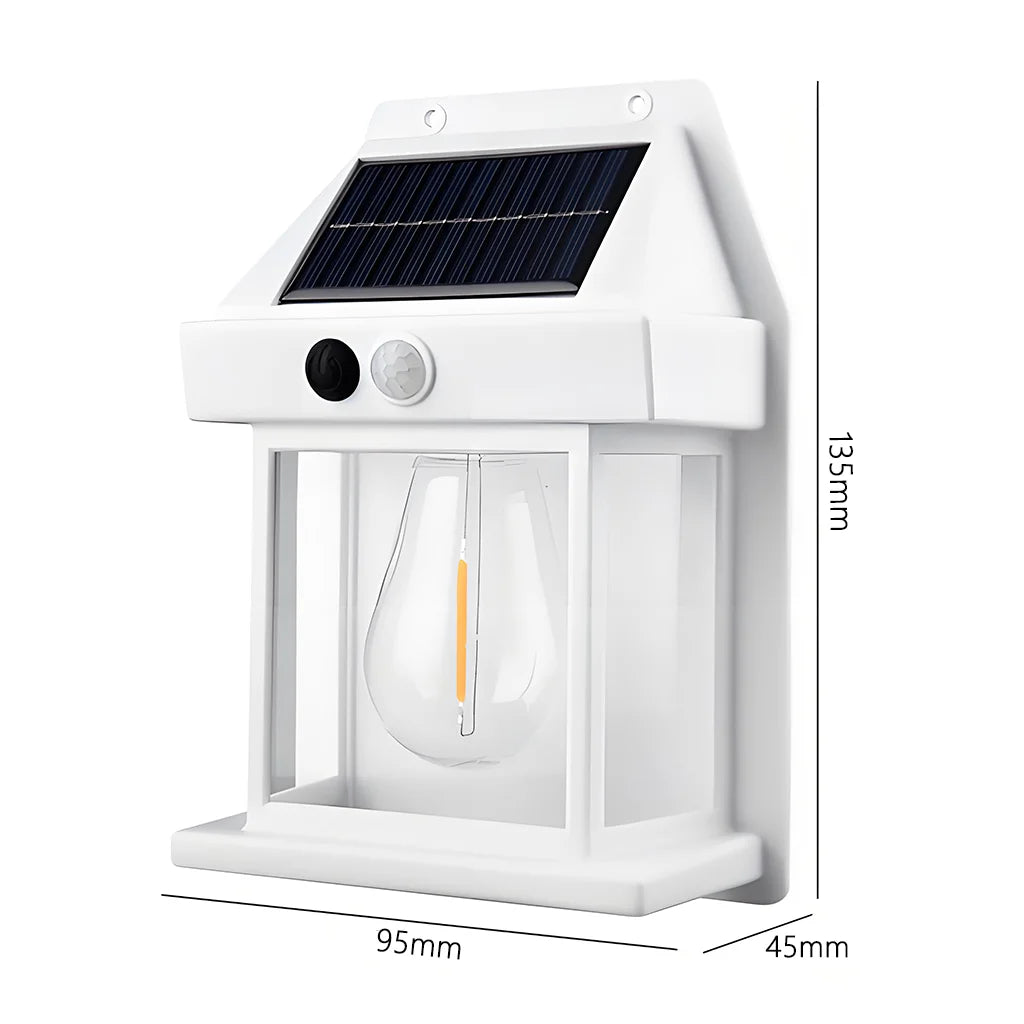 Lumitierra Onyx — Outdoor Solar Wall Sconce