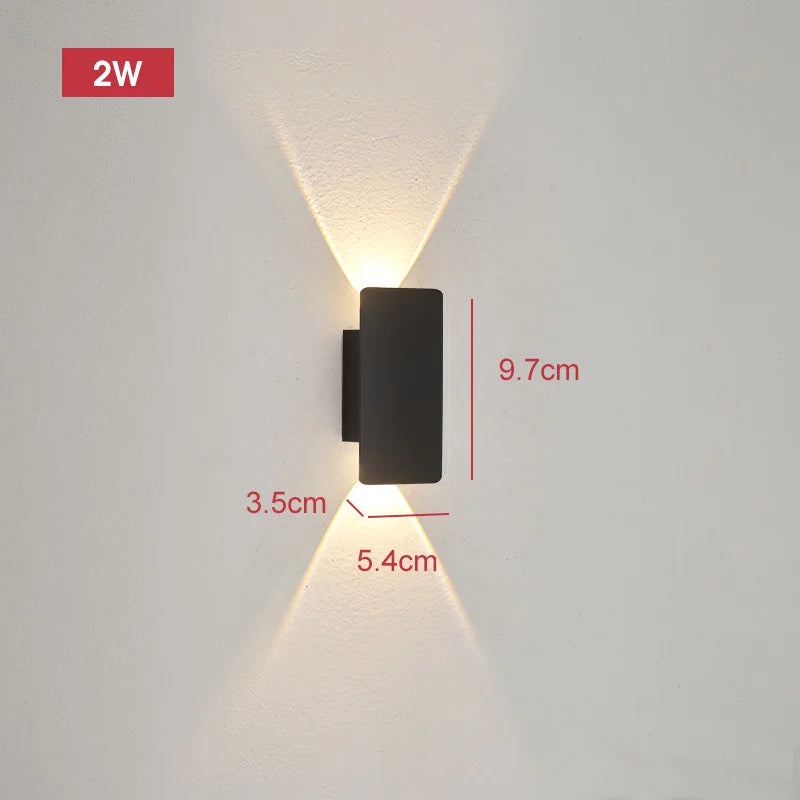 Lumitierra Section — 18W Aluminum Linear Outdoor Wall Light