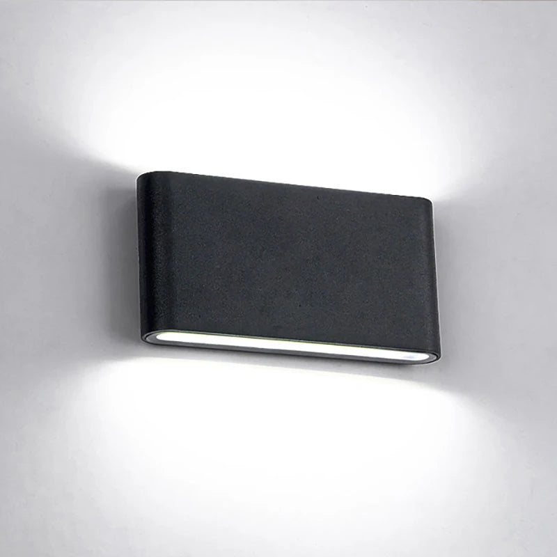 Lumitierra Garbí — Aplique de Pared de Aluminio IP65 Arriba y Abajo