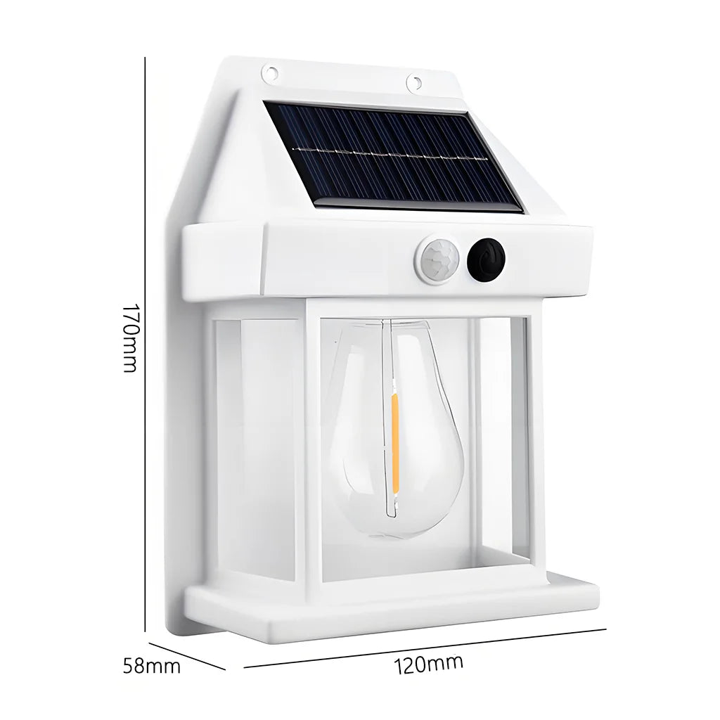 Lumitierra Onyx — Outdoor Solar Wall Sconce