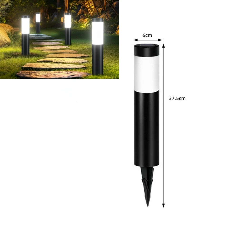 Saline Earth Light — Solar Stainless Steel Beacon