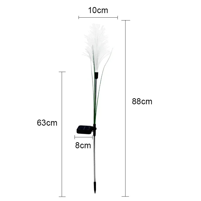 Lumitierra Junco — Reed-Shaped Solar Garden Light