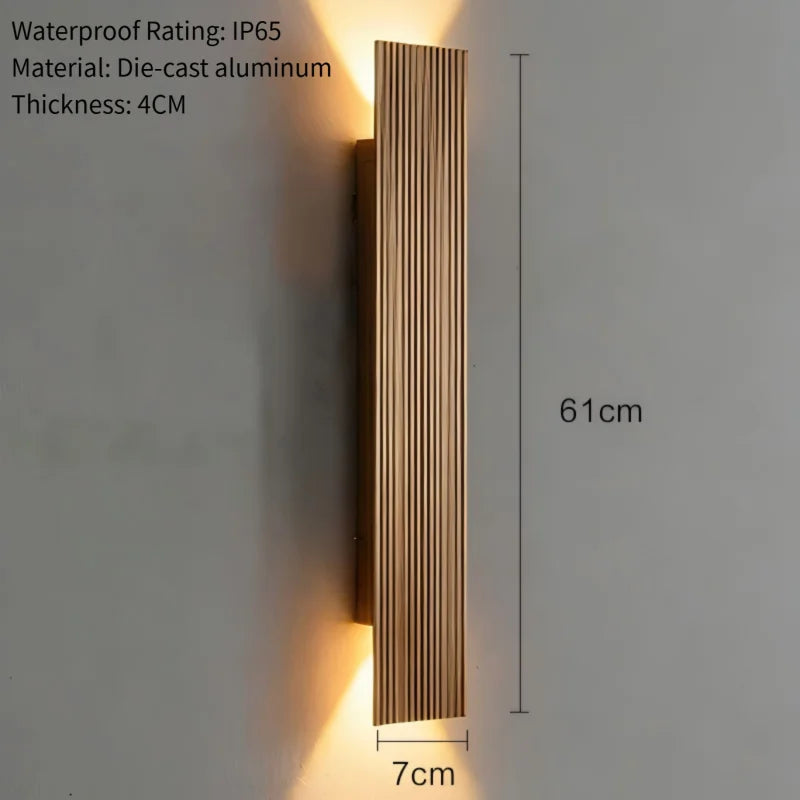 Lumitierra Arena — Rectangular IP65 Wall Light for Facades and Terraces