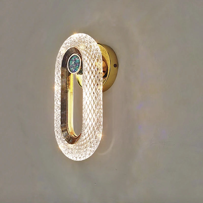 Lumitierra Agate — Iron and Acrylic Wall Sconce