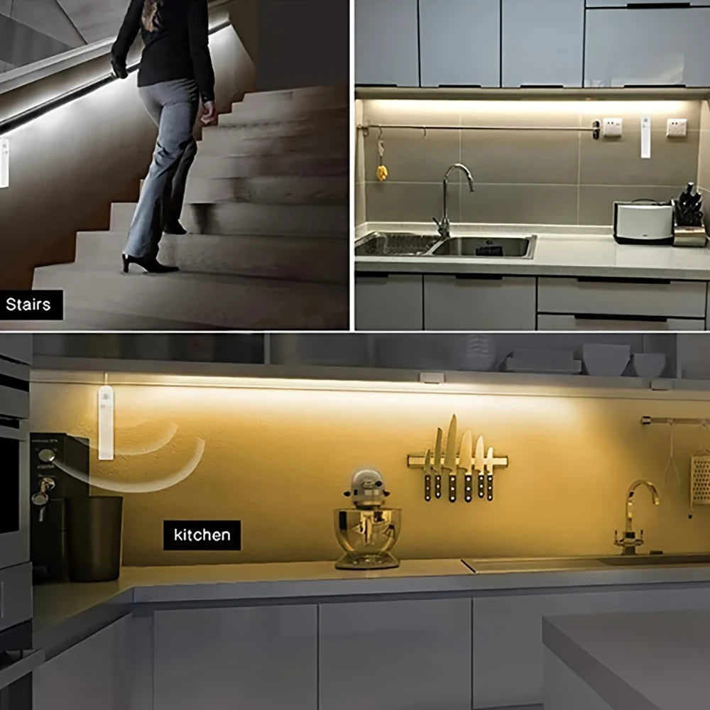 Lumitierra Vena — Battery-Powered COB LED Strip with Motion Sensor
