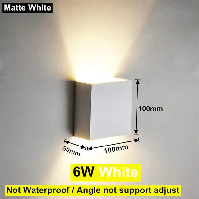 Lumitierra Delta — 12W IP65 Adjustable LED Wall Sconce