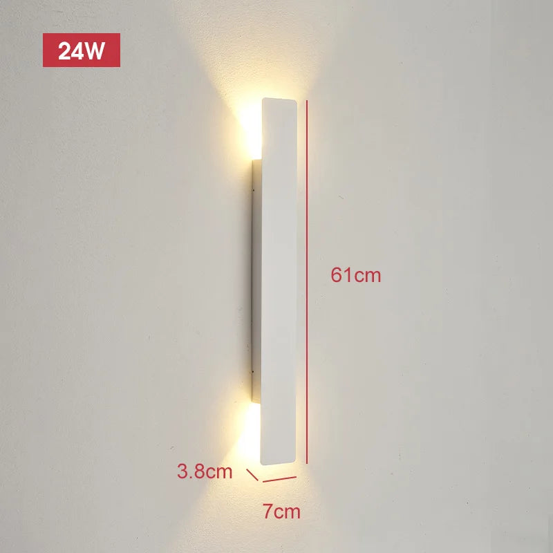 Lumitierra Section — 18W Aluminum Linear Outdoor Wall Light