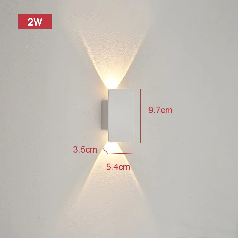 Lumitierra Section — 18W Aluminum Linear Outdoor Wall Light