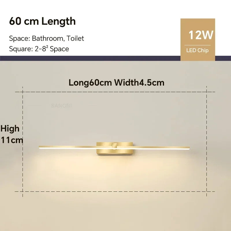 Lumitierra Lino — LED Wall Light for Bedrooms and Bathrooms