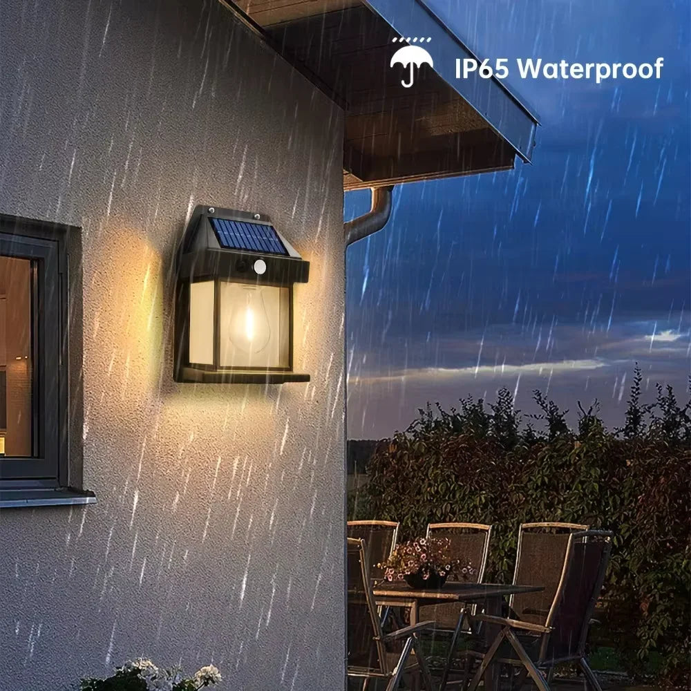Lumitierra Onyx — Outdoor Solar Wall Sconce