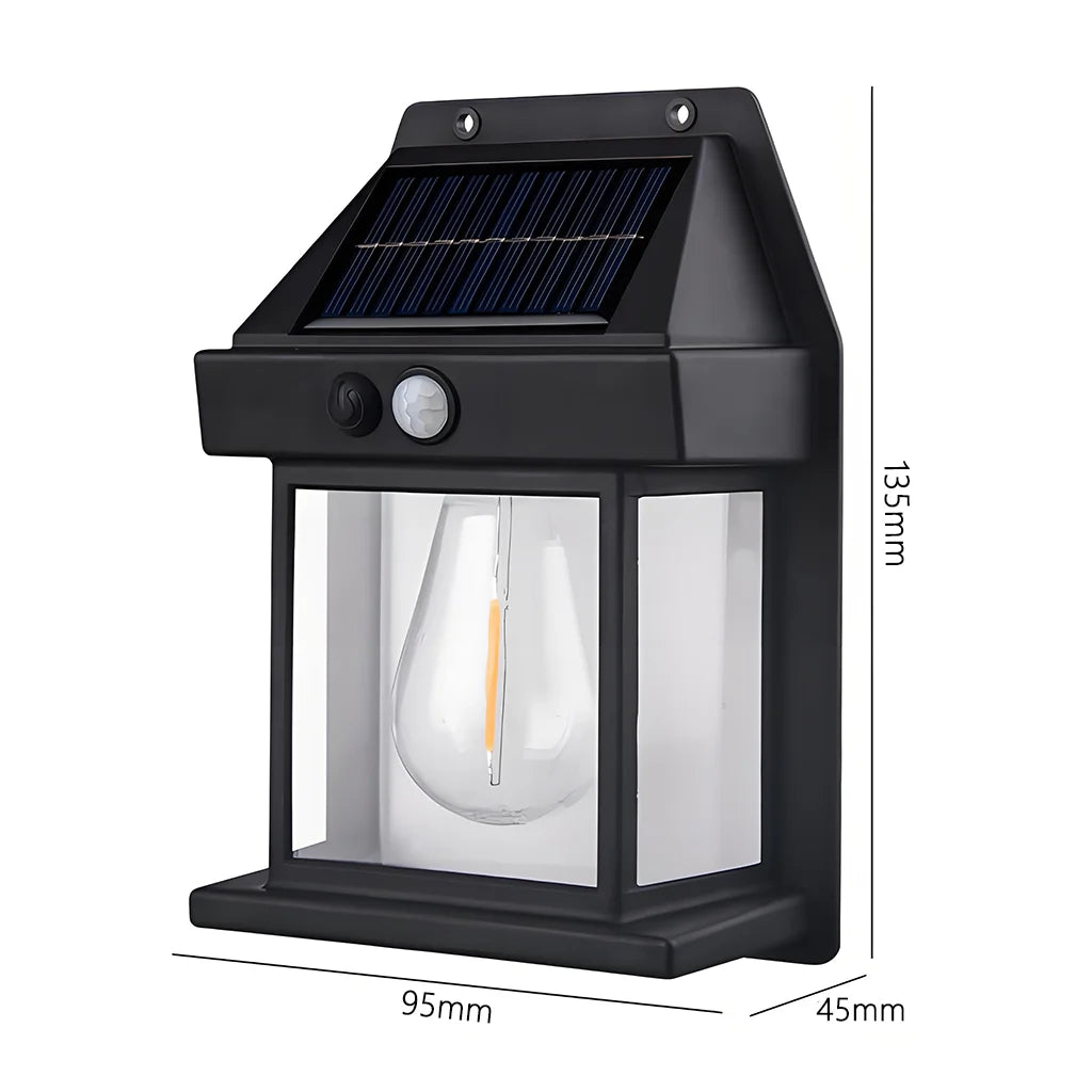 Lumitierra Onyx — Outdoor Solar Wall Sconce