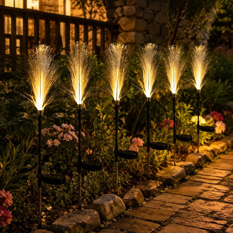 Lumitierra Junco — Baliza Solar de Jardín en Forma de Caña