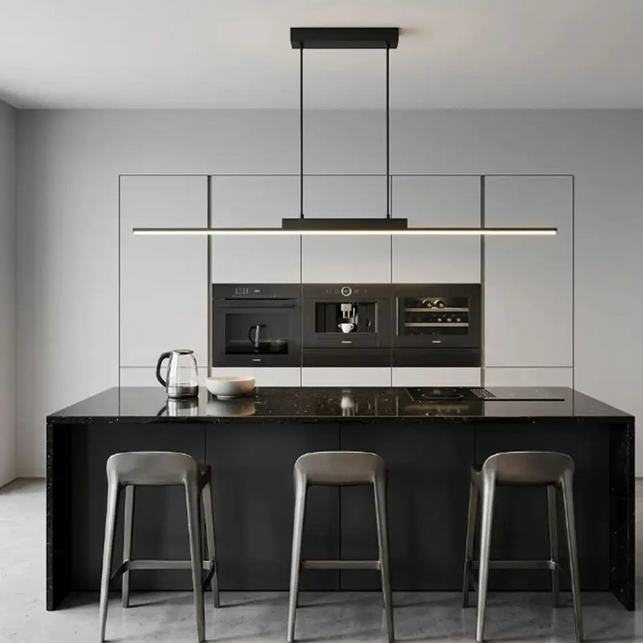 Lumitierra Estela — Lámpara Colgante Lineal para Comedor