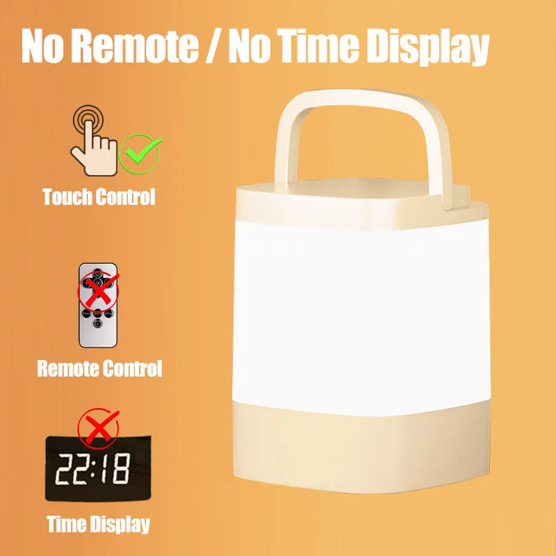 Lumitierra Nana — Rechargeable Touch Night Light, 3 Tones