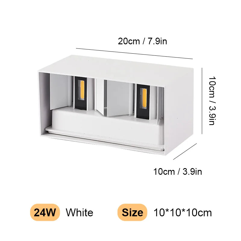 Lumitierra Aura, aplique LED Exterior IP65 12W/24W (vista 10)
