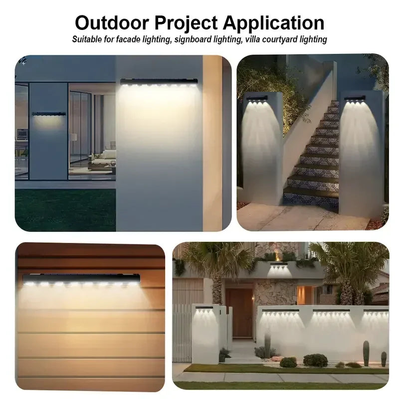 Lumitierra Wall Lantern — Solar Wall Light with Lens