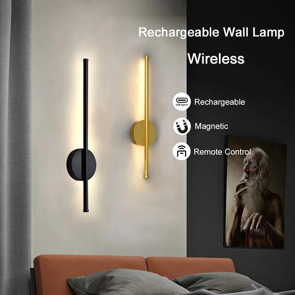 Lumitierra Cenit — Rechargeable LED Wall Sconce with Remote