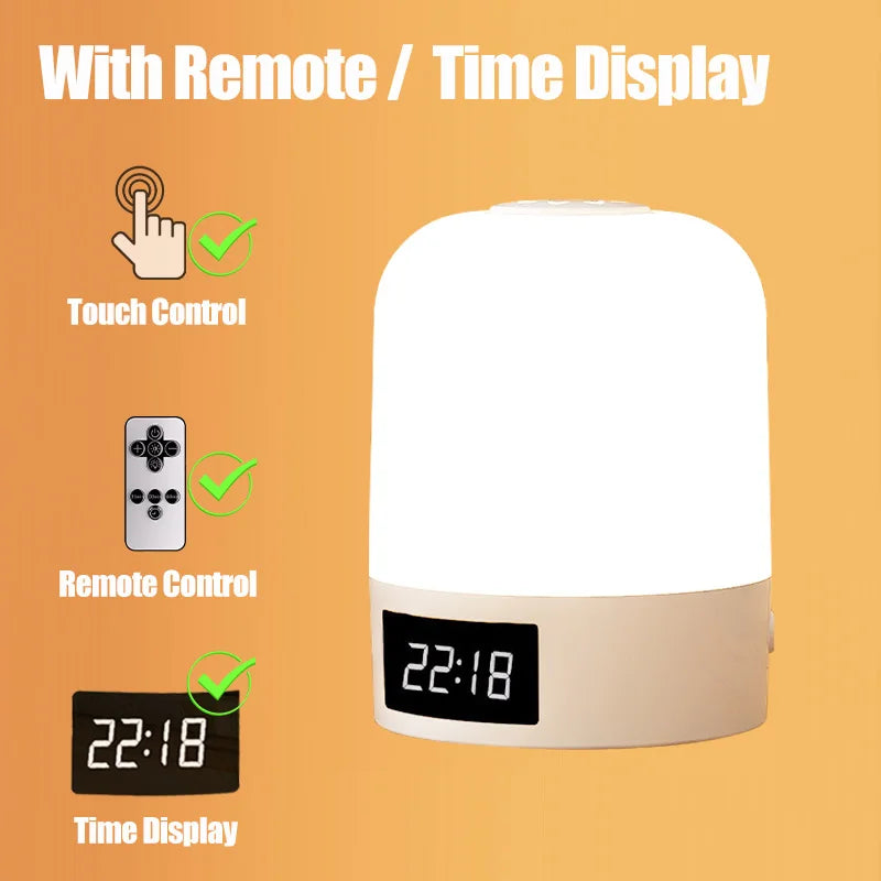 Lumitierra Nana — Rechargeable Touch Night Light, 3 Tones