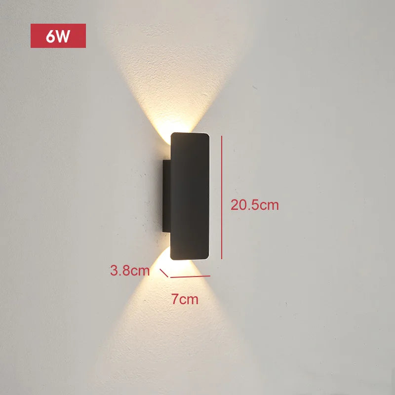 Lumitierra Tramo — 18W Linear Aluminum Outdoor Wall Light