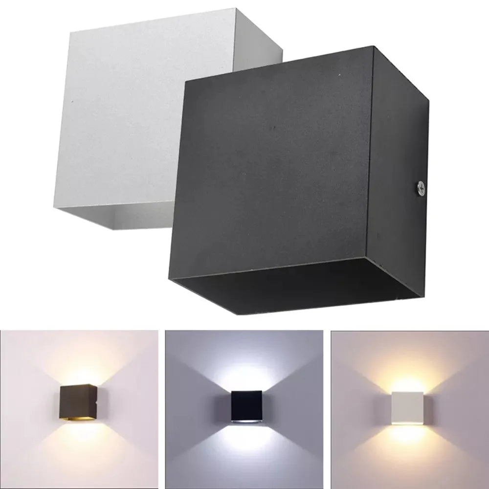 Lumitierra Delta — 12W IP65 Adjustable LED Wall Sconce