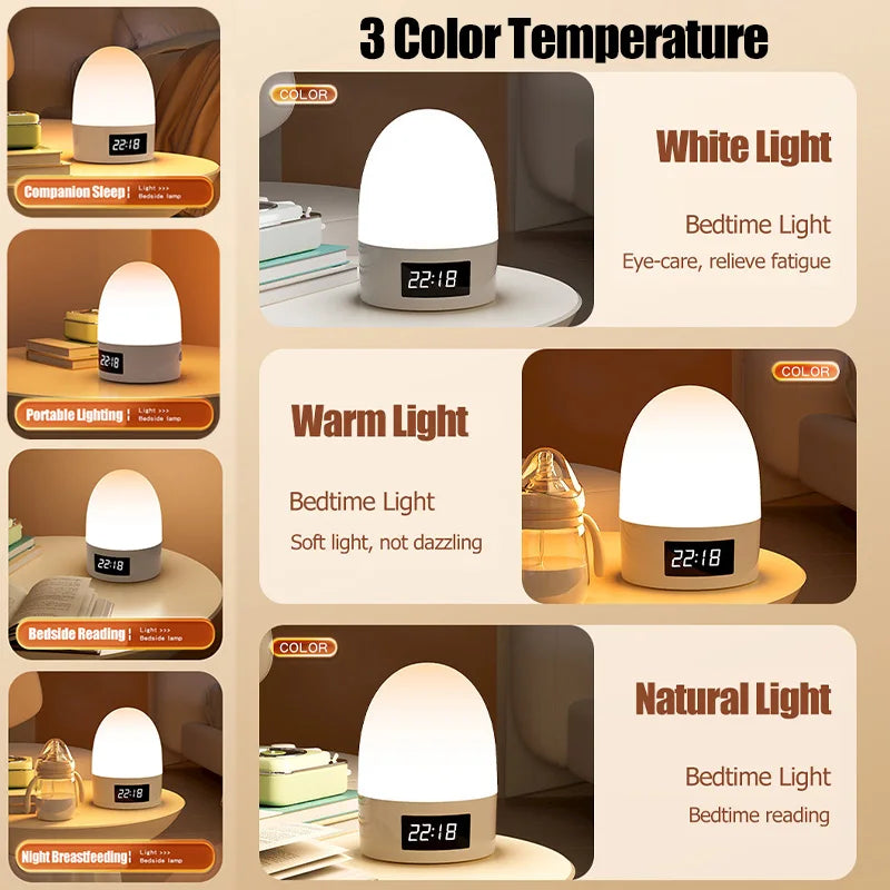 Lumitierra Nana — 3-Tone Rechargeable Touch Night Light